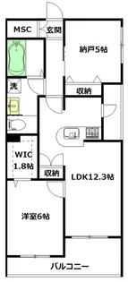 ヴァンヴェール西館【2階】の間取り