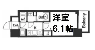 メインステージ京町堀【11階】の間取り