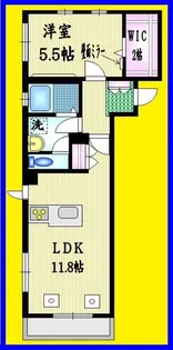 グリーンコート中野【1階】の間取り