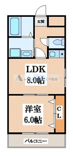 ドゥミルアン東大阪【5階】の間取り
