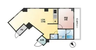 元代々木桜苑マンション【3階】の間取り