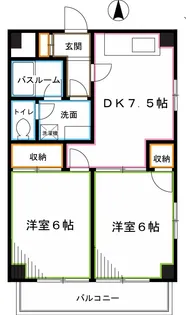 カサ・デ・宮前【4階】の間取り