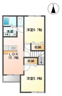 グラン・ユウI【2階】の間取り