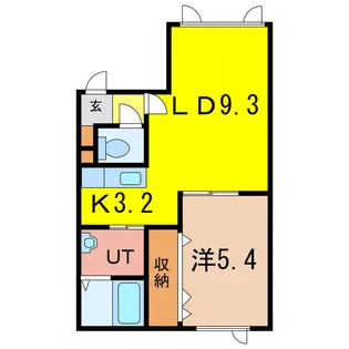 メリット神楽【1階】の間取り