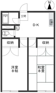 聖徳ハイム【2階】の間取り