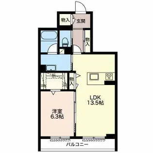 クレストヒル見付【3階】の間取り