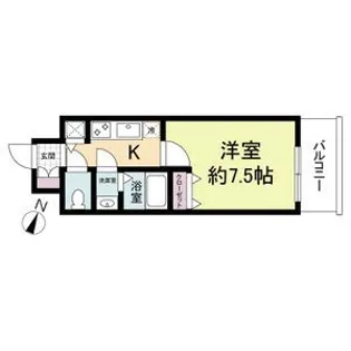 KDXレジデンス三宮【6階】の間取り