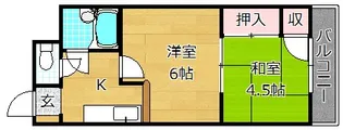 エル牧野【2階】の間取り
