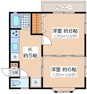 コーポ・アライ【2階】の間取り