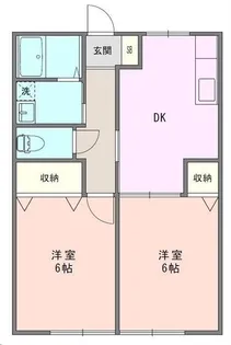 グリーンフラットII【1階】の間取り