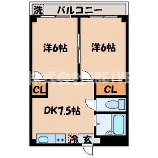 アルページュ草津【3階】の間取り