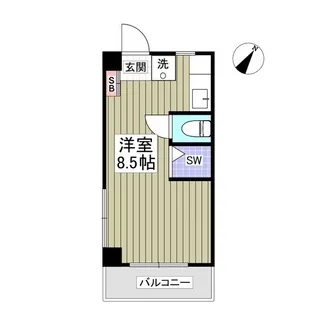 マースコーポ所沢【4階】の間取り