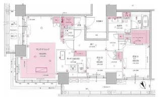Brillia Tower 浜離宮【23階】の間取り