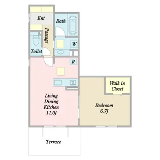 Green Terrace【1階】の間取り