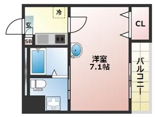 レクシア鶴ヶ丘【9階】の間取り