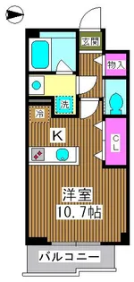 ポラールノースウイング【2階】の間取り