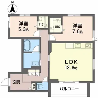 Crestieq大岩本町【2階】の間取り