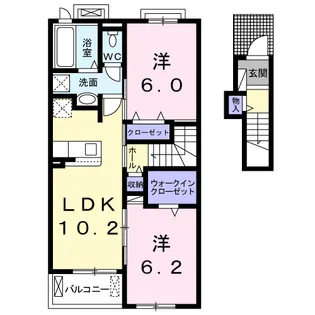 フェリス I【2階】の間取り