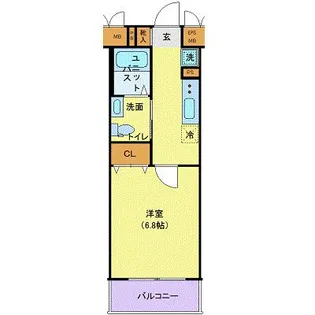Tドリーム雨宮【5階】の間取り