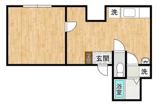 レジデンス聖A【3階】の間取り