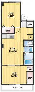 昭和コーポ志木【1階】の間取り