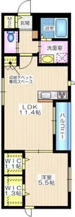 ソレイユ横濱【4階】の間取り