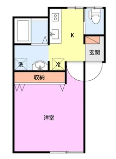 ハイツ牡丹山【2階】の間取り