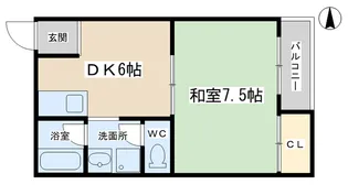 レジデンス山本II【2階】の間取り