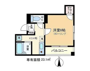 プチメゾン南砂【2階】の間取り