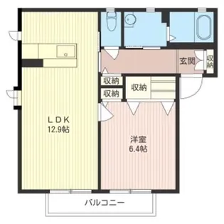 グランシャリオI【2階】の間取り