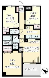 ディコーラム【4階】の間取り