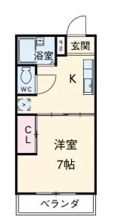 コーポフーキ【2階】の間取り