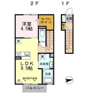ラ ルーチェ 幸町【2階】の間取り