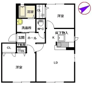 メゾンポラリス I棟【1階】の間取り
