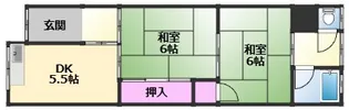 旭ハウス2棟【2階】の間取り