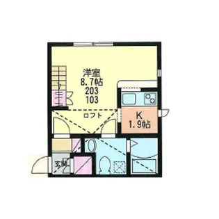 プリマアプリコット壱番館【2階】の間取り