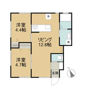 サンライズ柏明原【2階】の間取り