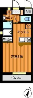 アーバンヒルズ皆実【5階】の間取り