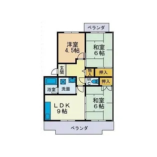 パストラル山口【2階】の間取り