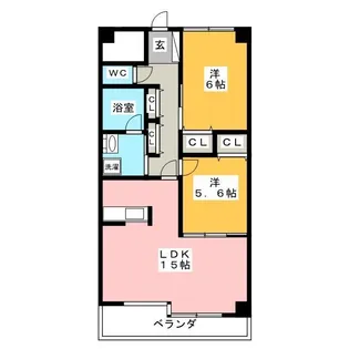 レジデンスタツミ【2階】の間取り