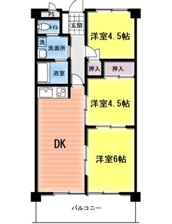 第2メゾンドール原宿【3階】の間取り