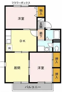 エスポワールヴィレッジI【2階】の間取り