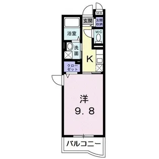 ハーベスト下中野【3階】の間取り