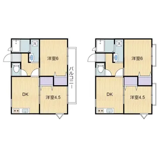 メゾンドパラディB【2階】の間取り