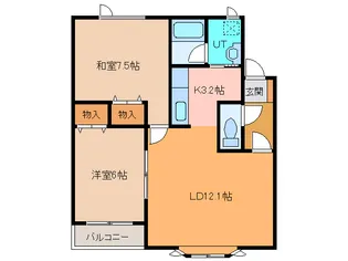 ショコラ61【2階】の間取り