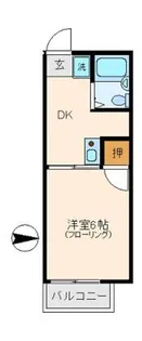 メープルハイツ【2階】の間取り