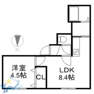 ノーザンライツ【3階】の間取り