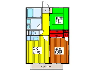 ディオ【2階】の間取り