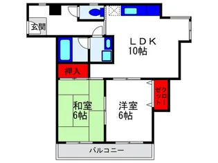 ハイムYK90【3階】の間取り