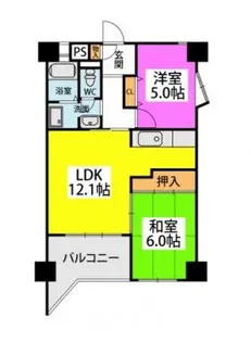 アルテハイム宮ノ陣【5階】の間取り